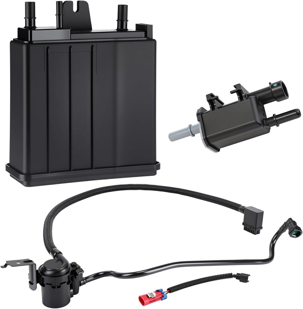 Threlaco 3 Pack EVAP Canister Kit Includes 215-464 15109431 911-149 12573648 Charcoal Canister, 214-1680 Purge Valve, 911-064 Vent Solenoid Compatible with GM Select Models
