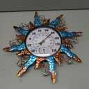 pealstar Large Outdoor Thermometer Sun Decorative Outdoor Thermometers for Patio Waterproof Metal Wall Thermometer No Need Battery for Garden Yard Garage Decor