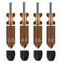 2.0 Version Integrated Adventurer 5X Nozzle Kit(0.25mm, 0.4mm, 0.6mm,0.8mm) for Flashforge AD5X 3D Printer Extruder Heating Block Component with 4 Silicone Socks