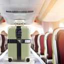 Adjustable TSA Luggage Straps,Cross Suitcase Belts 3-Digit Combination Lock for 20-34" Suitcases,Great Travel Accessory (Black)