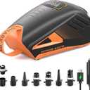 OutdoorMaster Shark 3 Paddle Board Pump Electric - 3'50" Fast Inflation, 20PSI 74Wh Rechargeable SUP Air Pump- Auto-Off & Deflation, 12V/15.8V DC & Type-C Input, 8 Nozzles for Inflatables, Boats,Kites