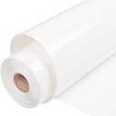 VINYL FROG White Heat Transfer Vinyl Rolls, 12" x25ft White Iron on Vinyl for Craft Cutter, White HTV Vinyl Roll for All Cutter Machine, Easy to Cut & Weed for Heat Press Design