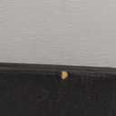 Furnulem 5 Drawer Black Dressers for Bedroom 2 Tier Shelf Storage Small Fabric Dresser for Closet Sturdy Metal Frame Modern Style Storage Cabinets Organization Units for Hallway Rooms