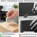 2 Pcs Magnetic Box Cutter,Box Opener Cutter,Ceramic Box Cutter,Ceramic, Box Cutters Retractable For Kids,Home And Office, Cardboard Cutting Tool(White+Black)