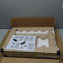 UJSCE Boho Small Side Table with Storage Shelf - Wood Side Table for Small Spaces - Compact Living Room Furniture