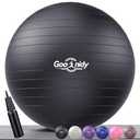 Soft Exercise Ball, Anti-Burst Pilates Yoga Ball Chair Supports 2200lb, Workout Equipment w/ Pump for Women Pregnancy, Medicine, Birthing, Physical Therapy, Stability, Excersing, Birth, Swiss, Fitness
