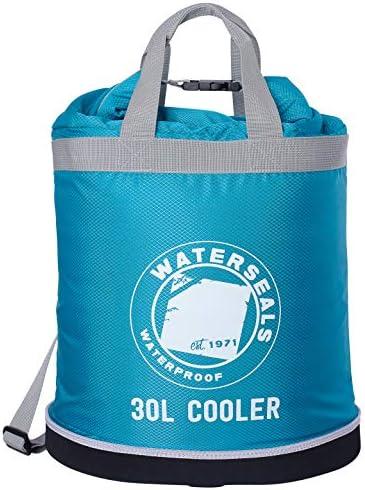 KickIce Dry Bag + Soft Cooler with PVC Free Leakproof Lining + Rolltop Closure for Kayaking, Beach, Rafting, Boating, Hiking, Camping and Fishing, Holds 36 Cans & Ice, 30L, Blue (8030BLU)