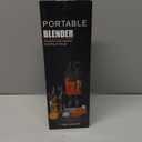 Portable Blender, Cordless, 24oz. Vessel, Personal Blender-for Shakes & Smoothies, BPA Free, Leakproof-Lid & Sip Spout, USB-C Rechargeable & Self Cleaning - Travel with 6 Sharp Blade, Black