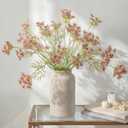4 Pcs Artificial Queen Anne's Lace Stems 28.7 Inch Faux Ammi Majus Flowers Branches Faux Queen Anne's Lace Flowers Fake Carrot Floral Stems for Vase Bouquets Wedding Home Decor(Pink)