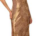 Adrianna Papell Women's Printed Chiffon Long Dress, US Size 10