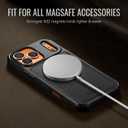 for iPhone 17 Pro Max Case Compatible with Magsafe, Strong Magnetic PU Leather Slim Protective Cover Phone Cases for iPhone 17 Pro Max 6.9" Black