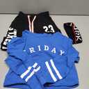 LOLANTA Spring Outfits for Girls 2 Piece Long Sleeve Cropped Hoodie Sweatshirt And Sweatpants Set (Blue, 8-10)