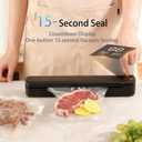 Automatic Food Vacuum Sealer, 10 Food Vacuum Sealing Bags, Digital Countdown Timer, Compact and Lightweight, Easy to Store, Suitable for Home Kitchen Use
