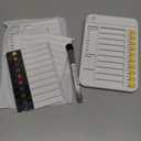 Magnetic Chore Chart for Kids, ADHD Tools for Kids to Do List Checklist Task Board Routine Chart Visual Schedule for Fridge with 10 Sliders and Magnetic Marker - White