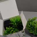 GREENTIME 4 Pack Fake Plants in Black Pot Mini Artificial Eucalyptus Potted Plant Small Faux Grass Greenery Potted for Indoor Home Office Farmhouse Bathroom Table Decoration