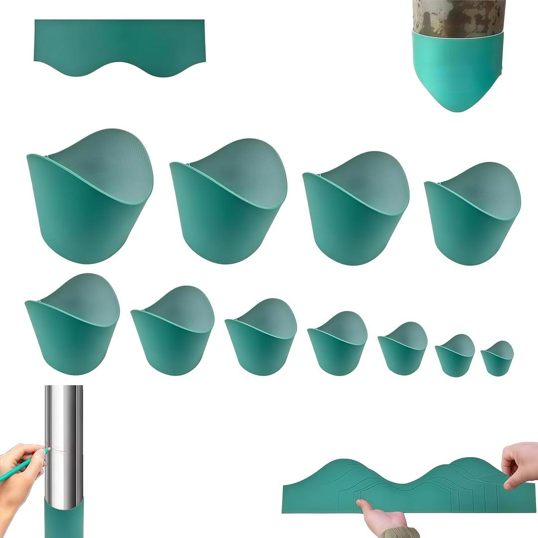 Precision Pipe Saddle Template Cutting Guide, Plumbing Pipe Saddle Template Kit 11pcs, Used for Cutting Guide Layout Tool for Metal Manufacturing, Welding, Cutting, Pipe Accessories (DN20mm - DN200mm)