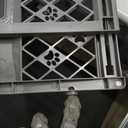 MYPET North States Paws Portable Pet Gate: 26-40" Wide. Pressure Mount. No Tools Needed. Made in USA, 23" Tall, Expandable, Durable Dog Gates for Doorways, Fieldstone Gray