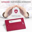 2Pack Sodsay Silicone Luggage Tags for Suitcases,4 Pack TSA Approved,Privacy Protection,Cute Travel Tags for Luggage,Travel Essentials,Luggage Identifiers