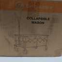Originsure 220L Collapsible Beach Wagon Cart, 360lbs Heavy Duty, Black