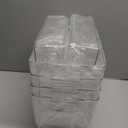 Set of 8 Clear Plastic Storage Bins, 4 Large and 4 Small Stackable Storage Containers for Pantry Organization and Kitchen Storage Bins,Home Edit and Cabinet Organizers