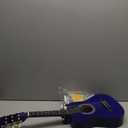 30" Left Handed Wood Guitar with Case and Accessories for Kids/Girls/Boys/Teens/Beginners (Blue)