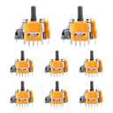 HGamyox 8Pcs Hall Effect Joysticks Replacement for DualSense PS5 Controller, 3D Analog Sticks Sensor Module for Playstation 5 Repair Parts Accessories