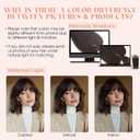 Hairro Human Hair Toppers with Wispy Bangs, 3D 360° Seamless Real Hair Toppers, Hand-Tied with 3.5"x4.7" U-shaped Base, Clip-In Hairpieces to Add Volume on Top, 12 Inch Dark Brown