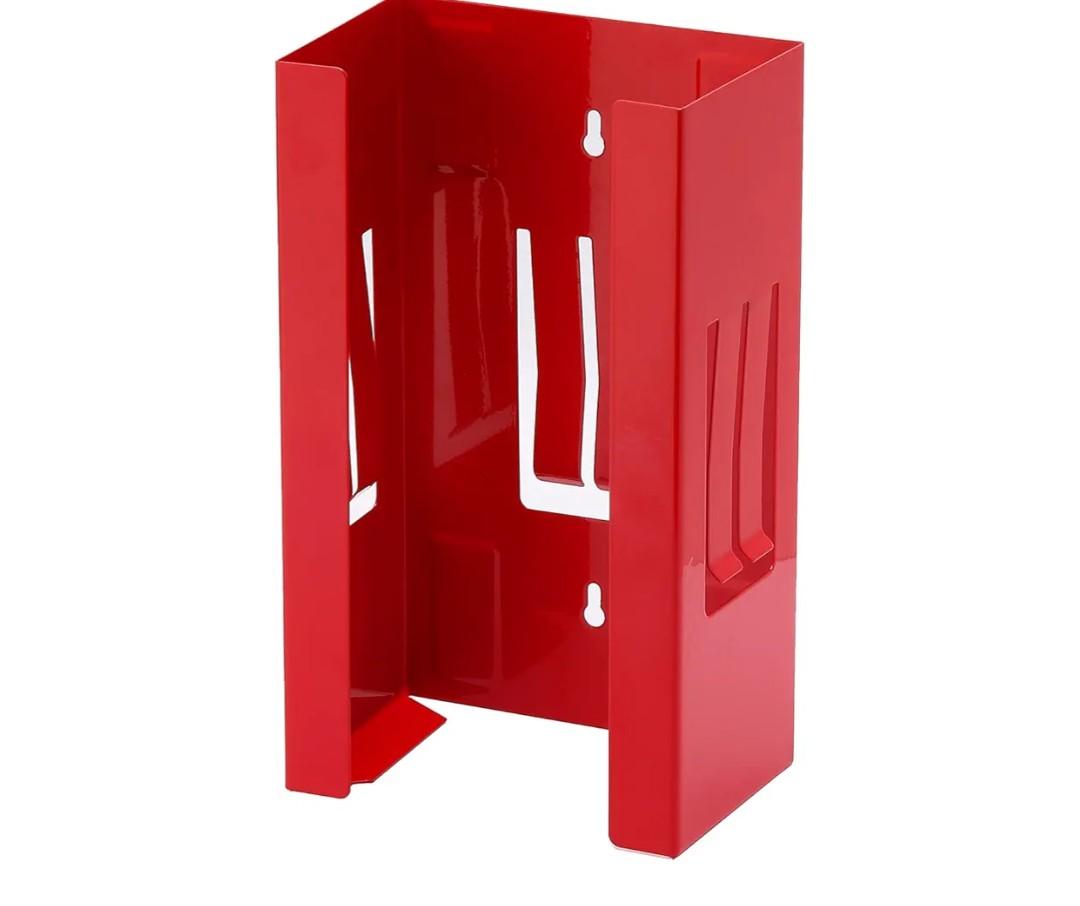 CASOMAN Magnetic Glove/Tissue Dispenser, 8LBS Capacity, Red Glove Dispenser Wall Mount, Glove Box Holder for Wall Mount, Magnetic Glove Box Holder, Not Include Gloves