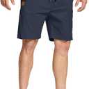 FizzPop Mens Shorts Casual Summer Cotton Chino Golf Beach Drawstring Shorts (XXL)