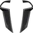 Carbon Fiber Style Steering Wheel Trim Cover Frame ABS Decal Interior Moulding AccessoriesFit for Honda Accord 2008 2009 2010 2011 2012 (No Button)