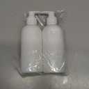 2 Pack 10 Oz (300ml) Pump Bottles Dispenser for Massage Oil, Liquid Soap with Labels