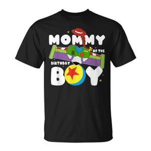 Mom of The Birthday Boy Toy Lover Funny Story B-Day Party T-Shirt, XL