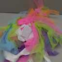 Wish Care 3-8 Years Halloween Girls Unicorn Dress with Headband, Sequin Lighted Tutu Unicorn Party Costume Princess Dress (Rainbow)