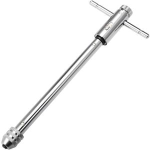 uxcell Adjustable Ratchet Tap Wrench T-Handle, for Metric M5-M12 Thread Taps, Ratcheting t Handle Holder Reamer Hand Tapping Tool for Machinist Repair, 295mm (11.61-inch Approx.) Body