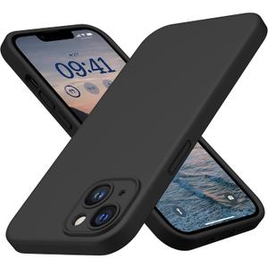 CellEver Heavy-Duty Silicone Case for iPhone 14 Plus [Camera Protection] [Anti-Oil Coating] Military Drop Protection, Soft Scratch-Free Interior, Black