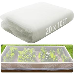 Alpurple Insect Bird Barrier Netting Mesh- 20 x 10 Feet Garden Bug Netting Plant Cover for Protect Plant Fruits Flower from Insect Bird Eating