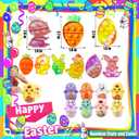 120 Pack Easter Egg Fillers, Easter Basket Stuffers for Kids Girls Boys, Easter Party Favors, Easter Egg Stuffers, Easter Gifts, Easter Toys Bulk, Classroom Prizes, Pinata Goodie Bags Stuffers