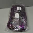 Women's African Turban Head Wrap Braid Beanie Cap Headwear Crystals Twisted Head Turbans for Women (Purple)