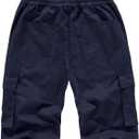 Msmsse Women's Cargo Hiking Shorts Multi-Pockets Bermuda Golf Outdoor Summer Shorts for Women (16-18, Khaki/88)