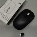 cimetech Type C Wireless Mouse, USB C Mouse 2.4G Silent Cordless Portable Computer Mice for Laptop, Notebook, MacBook Pro Air, Windows, Linux - Ambidextrous Black