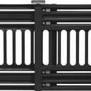 IRIS USA 24"-39" Dog Gate, Adjustable Indoor Pet Barrier, Pet Gate for Puppy, Small Dog, Cat, Easy Twist-to-Lock for Doorways & Stairs, Portable, Expandable, 25" Tall, Black