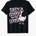 Silly Goose shirt on The Loose Retro Vintage Meme Men Women T-Shirt, 2X