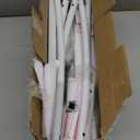 7 Ft Round Wedding Arch Stand with Metal Base for Flower Balloon Decoration, Circle Backdrop Stand Frame for Ceremony, Birthday Party, Baby Shower, White