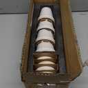 LE TAUCI 3 Inch Mini Succulent Pots - Very Small Ceramic Planter with Saucer, Tiny Embossed Flower Pots for Lithops, Mini Cactus, Air Plants, Fairy Gardens - Indoor Home Decor, Set of 4, Arctic White