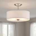 Kichler Shailene Semi-Flush Mount Light, Brushed Nickel, 14"