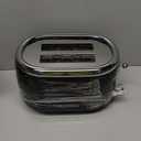 Mueller Retro Toaster 2 Slice with 7 Browning Levels and 3 Functions: Reheat, Defrost & Cancel, Stainless Steel Features, Removable Crumb Tray, Under Base Cord Storage, Black