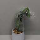 Der Rose 16'' Fake Plants Artificial Potted Greenery Faux Plants for Office Desk Home Bathroom Decor