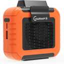 Portable Waist Fan - 6000mAh Battery, 3 Speeds, Strong Airflow, Up to 16 Hours Working Time, Portable Hands-Free Cooling Belt Clip Fan for Construction Workers, Couriers, and Campers