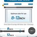 AIZESI Spring Tension Curtain Rods Short Tension Rod (Black,8" to 12"-6Pcs)