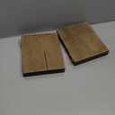 BGMG Small Wood Floating Shelves 8 inch Set of 2, Rustic Wooden Wall Mount Shelves for Bathroom Living Room Bedroom Kitchen Farmhouse -8x6.7x1.25 inch- Dark Walnut